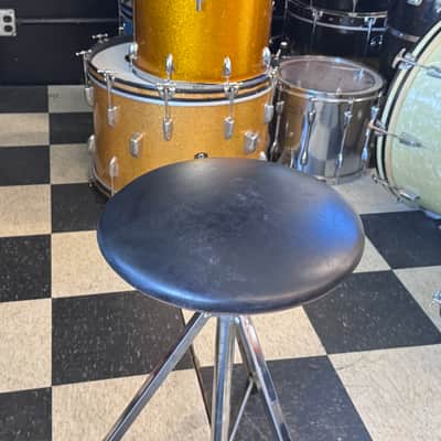 Hughes & Berg Drum throne w extra big “mushroom pedestal” seat Mid-century image 2
