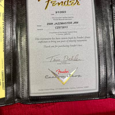 Fender Custom Shop 250K Jazzmaster JRN Relic - 2023 Clean w/ COA, OHSC & all case candy image 15