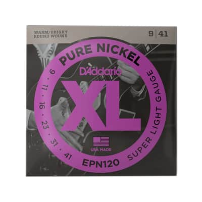 D'Addario EPN120 Pure Nickel Electric 9-41 Super Light image 1