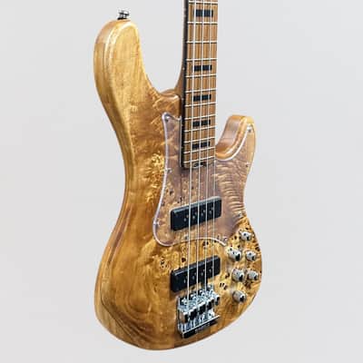 Cort GB-Modern 4 String Electric Bass Guitar - Open Pore Vintage Natural image 2