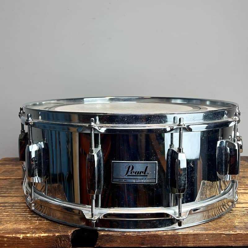 Pearl Steel Snare 1990’s - Chrome 14x5.5 image 1