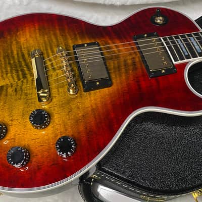 NEW! Gibson Les Paul Custom Axcess - Bengal Burst - ABSOLUTELY KILLER Flame! Only 8 lbs - Authorized Dealer - G07283 image 4