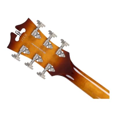 D'Angelico Premier DC Electric Guitar w/Gig Bag - Dark Iced Tea Burst - B-Stock image 5