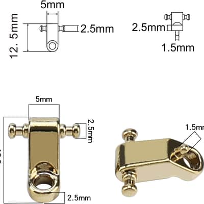 Immagine 2 PCS String Retainer for Electric Guitar String Guide Zinc Alloy String Trees - 2