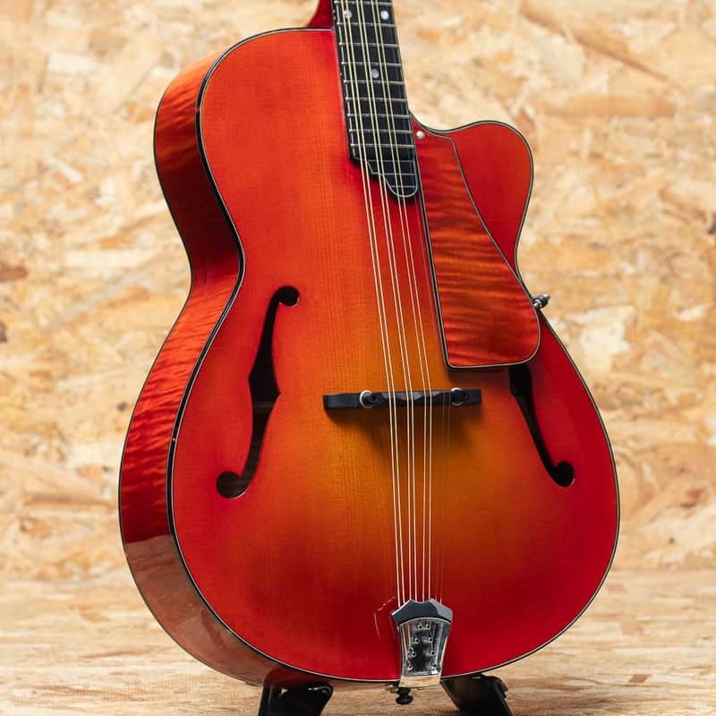 Quint Archtop Octave Mandolin Maple Short Scale Cutaway CS image 1