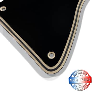 5 ply Black/Cream WIDE BEVEL Pickguard for Gibson Les Paul Special P90 image 2