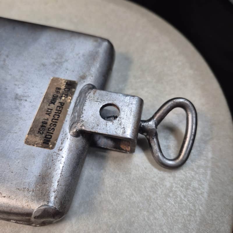 J.C.R. Half Moon Cowbell with mount 1990s Bronx- Raw Finish | Reverb