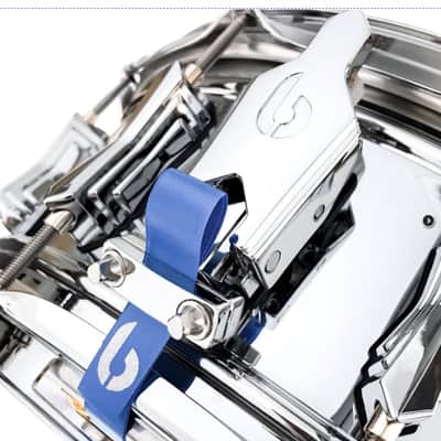 British Drum Co. BB-14-60-SN Bluebird Series Chrome Over Brass Snare. 6" x 14" image 8