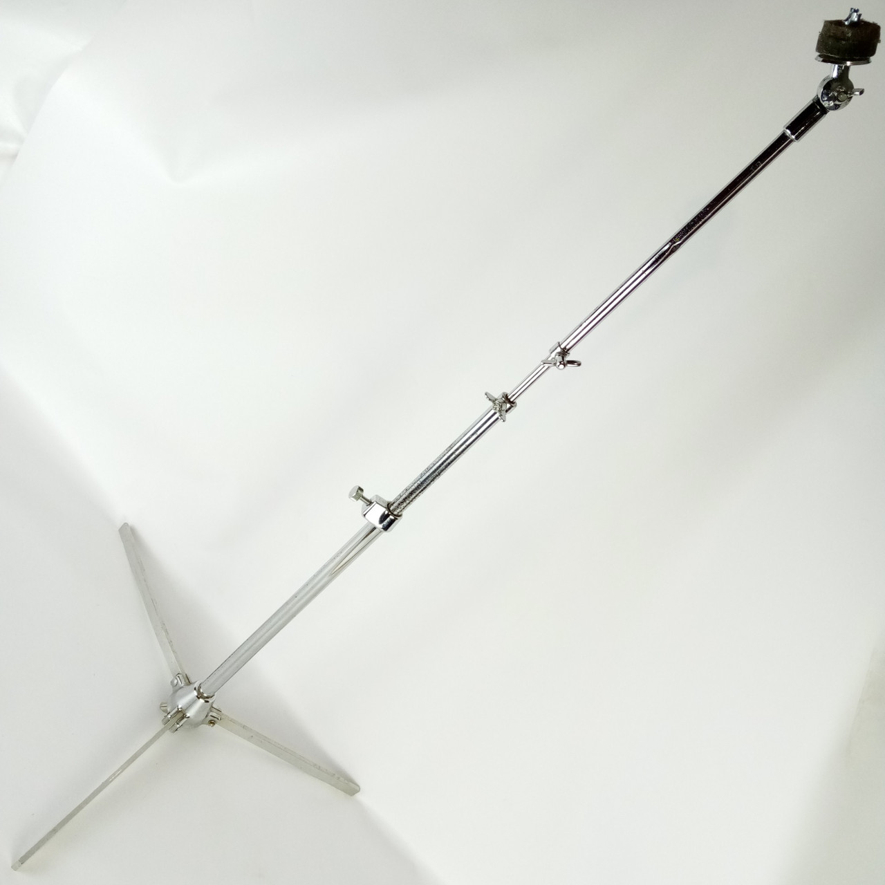 Slingerland#33F Flush-Base Cymbal Stand Vintage 60s Niles,USA Flat Tripod Chrome — main photograph