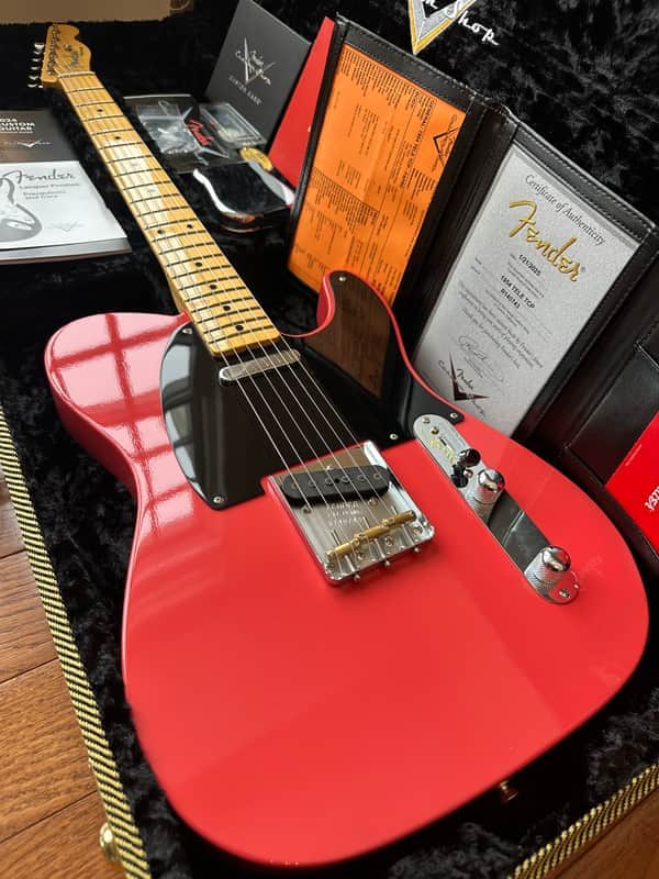 2025 Fender Custom Shop ‘54 Telecaster TCP Time Capsule - Faded Aged Fiesta Red image 1