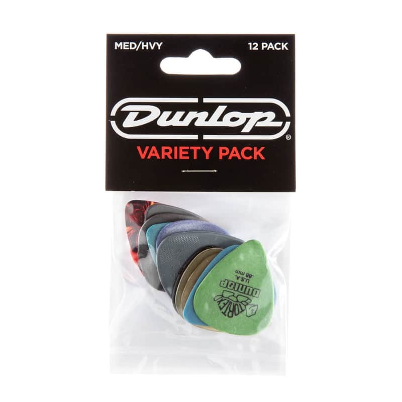 Dunlop Guitar Pick Variety Pack (12 picks), Medium/Heavy (PVP102) image 1