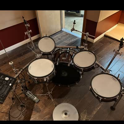 Roland TD-50KV V-Drum Kit with Mesh Pads & KD-A22 Kick Drum Converter 2010s -  (CYMBALS INCLUDED FOR FREE BECAUSE SOME DONT WORK) (HI HAT NOT INCLUDED) ALL REFLECTED IN PRICE image 2