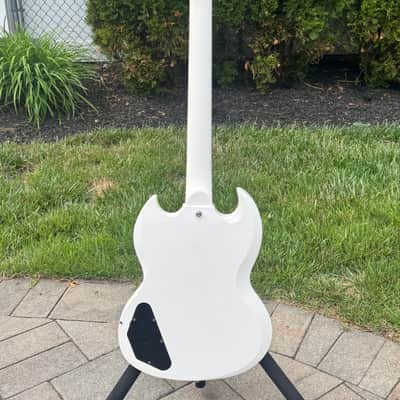 Upgraded Burny ‘63 RSG-55 White – Epiphone Inspired By Gibson SG Killer – Seymour Duncan / Grover / CTS / Switchcraft image 13