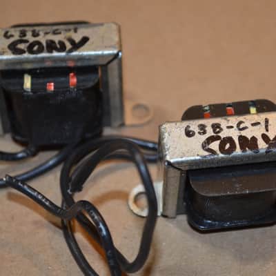 (2) Sony 63B-C-1 Transformers from Sony CP3 Power supply (?) 60s? image 3