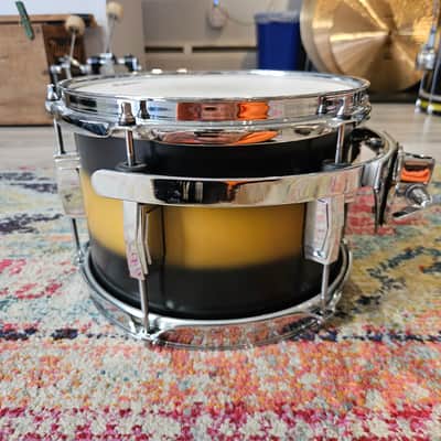 Ludwig Club Date USA 18-14-10" Maple/Poplar 7-ply Shells - Black/Gold Duco image 21