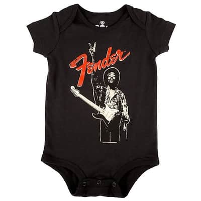 Fender Jimi Hendrix Collection Onesie, Black, 18 month 2016