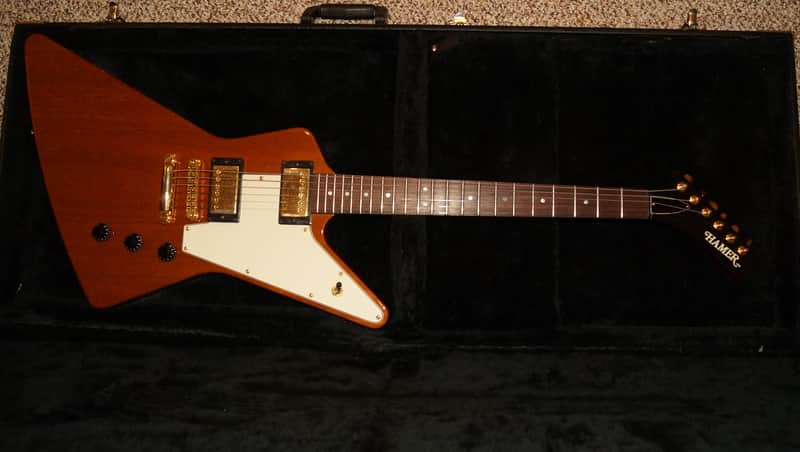 Hamer Standard 1997 Natural Finish Explorer w/OHSC Rare find! image 1