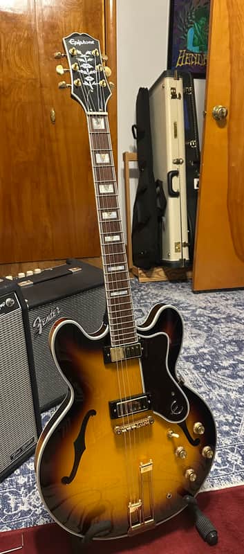 Epiphone Sheraton Frequensator with Laurel Fretboard 2023 - Present - Vintage Sunburst image 1