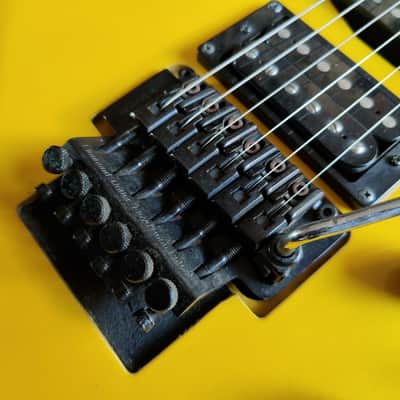 1990's Bill Lawrence Japan VR-803 HSH Superstrat (Canary Yellow) image 3