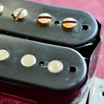 Vintage 1960 Gibson Double Black Patent Number PAF 8.04k Pickup Les Paul Standard Burst Humbucker image 13