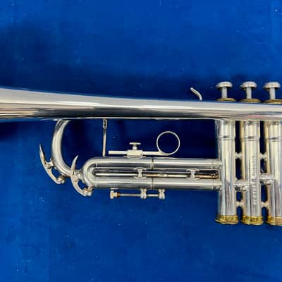 Used Conn USA 100B Bb Silver Trumpet with Conn 7C Mouthpiece & Original Case Just Serviced image 11