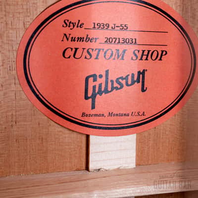 Gibson Custom Historic 1939 J-55 Reissue, Adirondack Red Spruce, Faded Vintage Sunburst image 6