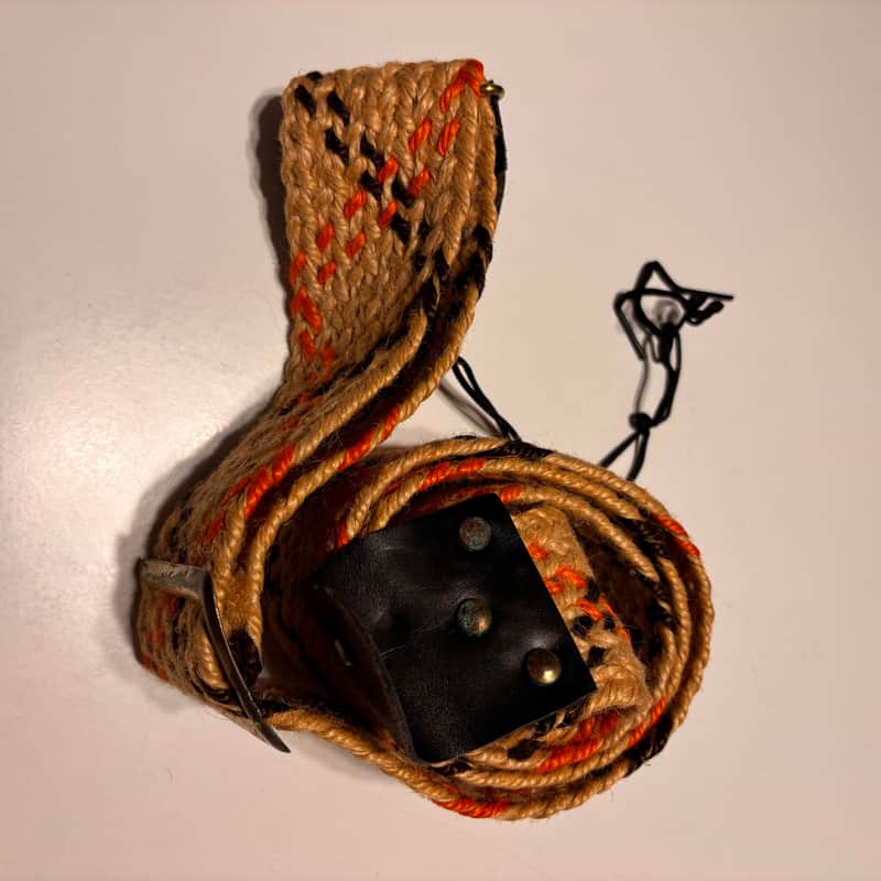 ACE style strap hemp burlap 1960's vintage image 1