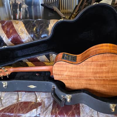 Taylor K-14 CE Koa AAAAA Flame Hawaiian Koa K14 K14ce GA Grand Auditorium Acoustic Guitar image 8