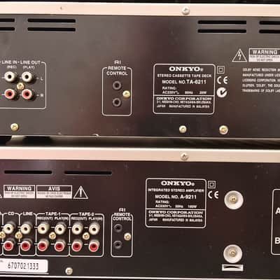 Immagine Onkyo A-9211 Rare Vintage MINT Cassette Deck Component Set Serviced Warranty - 21