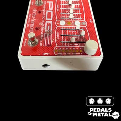 Electro-Harmonix POG2 Polyphonic Octave Generator 2009 - Present - Red / White X13322 image 4