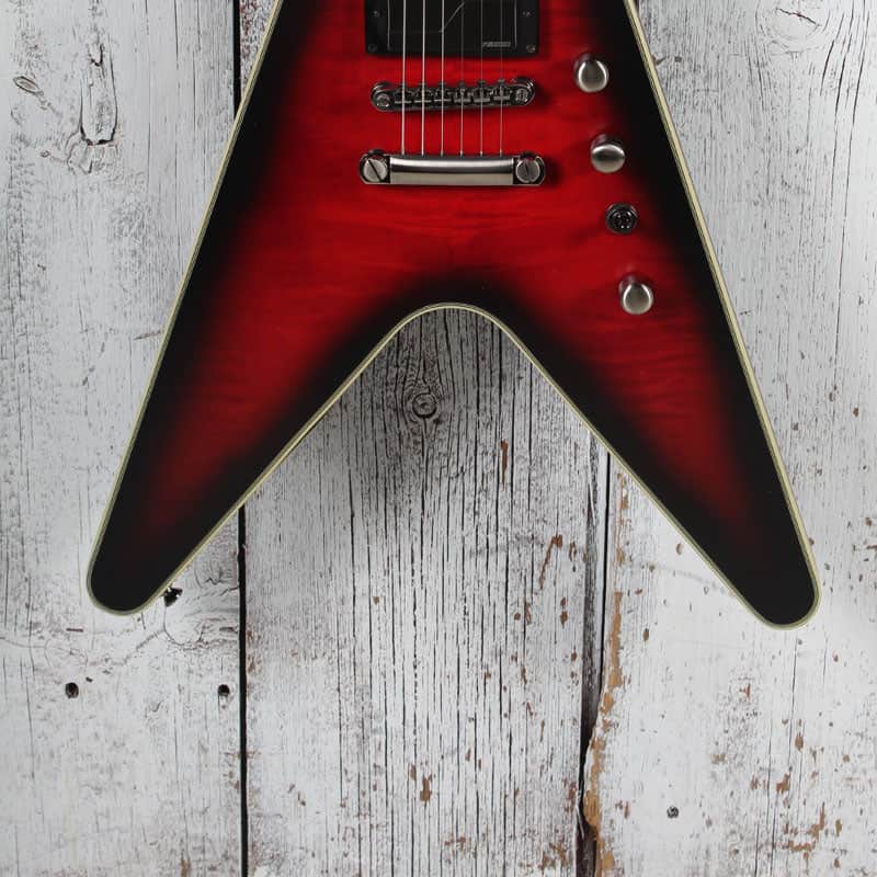 Epiphone Dave Mustaine Flying V Prophecy Dark Red Burst