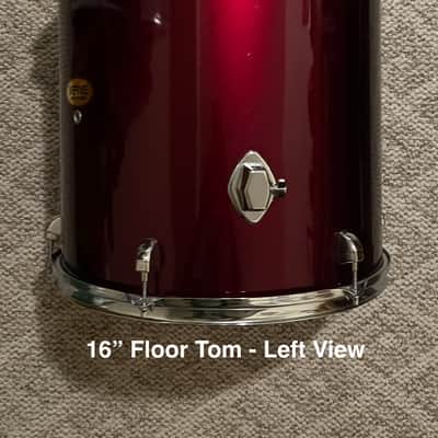 Verve Percussion 4-Piece Shell Pack - Wine Red image 16