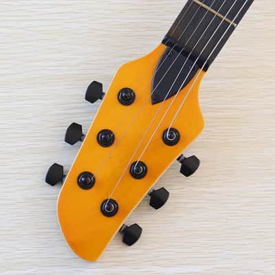Flamed Maple Top Custom HH Electric Guitar, Okoume Body, Maple Neck, 24 Frets image 7