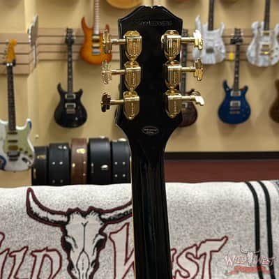 Epiphone Joe Bonamassa 1959 Les Paul Custom with Bigsby Antique Ebony 9.95 lbs image 8