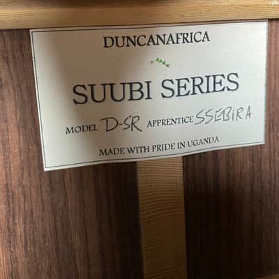 Duncan Africa D-SR Suubi Series Handmade LR Baggs Solid Wood image 3