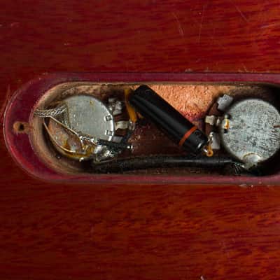 Gibson Les Paul Junior Solid Body Electric Guitar (1960), ser. #011761, black tolex hard shell case. image 12