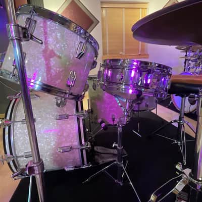 60's USA Rogers Holiday Series "Starlighter” WMP 5-pc Drum Kit image 5