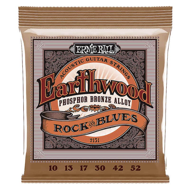 Ernie Ball 2151 Earthwood Hybrid Slinky Acoustic Guitar Strings image 1