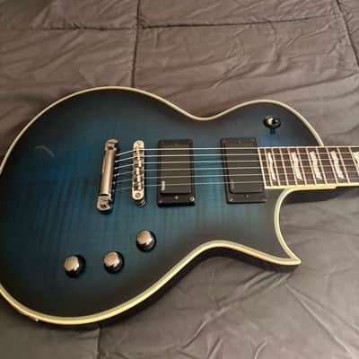 ESP LTD EC-401 FM Black Aqua Sunburst