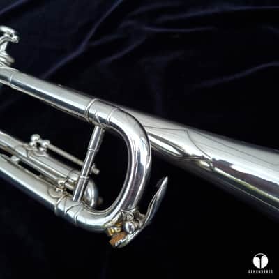 F. Besson pre war 88xxx GRAND PRIX trumpet - silver plated gamonbrass image 11