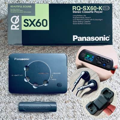 [RARE FULL SET] PANASONIC SX60 Walkman Cassette Player, Near Mint Gray, Working ! image 2