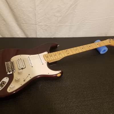 Fender Standard Stratocaster HSS 2006 60th Anniversary Midnight Wine Red Humbucker Maple Neck MIM image 1