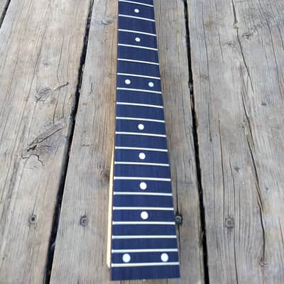 24 fret  banana headstock steel frets floyd locking nut  guitar neck shred neck replacement DIY image 6