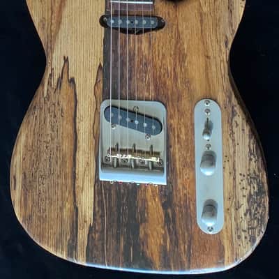 "Verity" Custom Telecaster / Barncaster from A Wee Black Dug Guitars - Natural, Figured Driftwood image 1