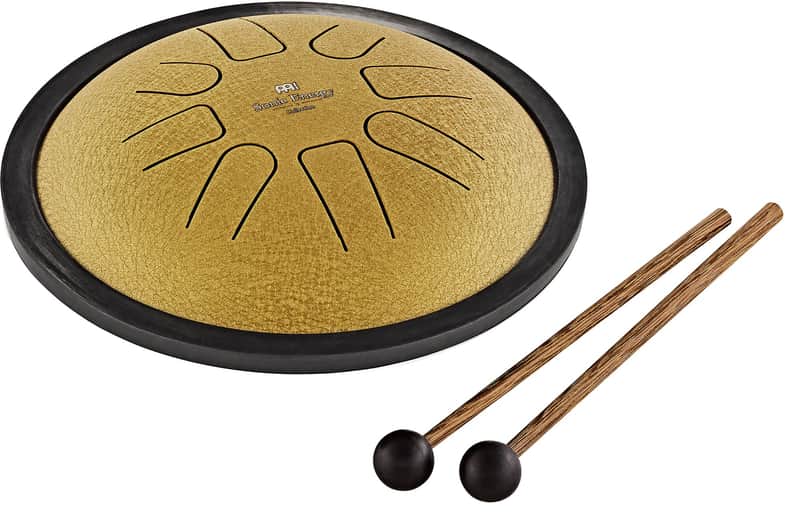 MEINL Sonic Energy Small Steel 7" Tongue Drum - C Minor/8 Notes/440Hz - Gold image 1