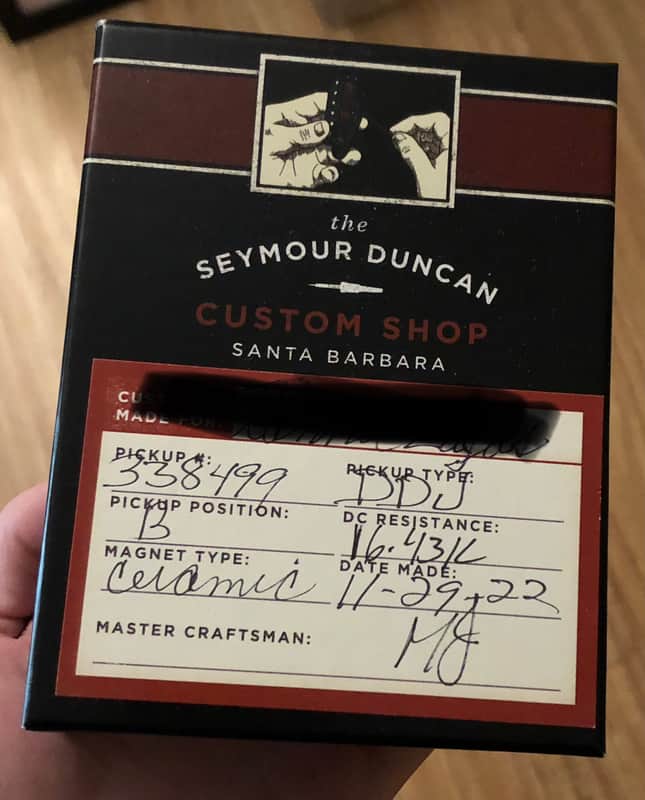 Custom Shop Seymour Duncan DDJ Humbucker image 1