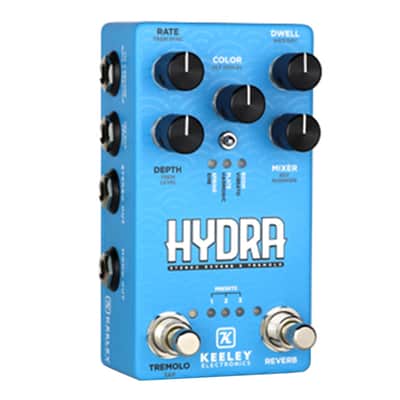 Keeley Hydra Stereo Reverb & Tremolo Pedal - Open Box image 3