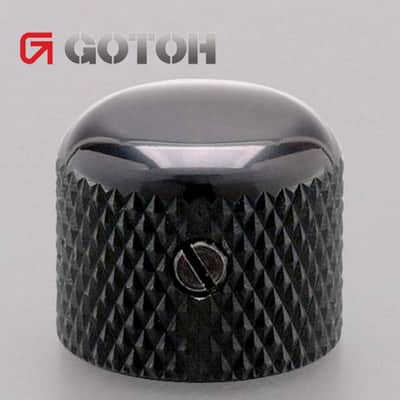NEW (1) Gotoh VK3 Short Dome Knob for 6mm Pots (Import Guitar/Bass) - BLACK image 1