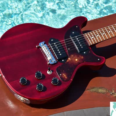 70's Univox TV-2R Limited Edition Lawsuit Open Book Headstock LP Special Double Cut image 2