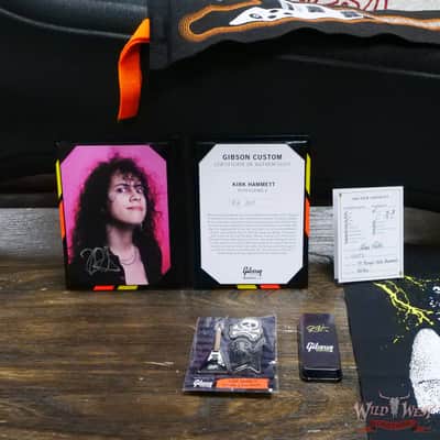 Gibson Custom Shop Artist Collection Kirk Hammett 1979 Flying V Murphy Lab Aged Ebony image 14